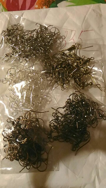 50pcs/lot DIY accessories for earring making metal ear hook,6 different plating,earring findings