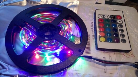 RGB LED Strip 5M 300Led 3528 SMD + 24Key IR Remote Controller Flexible Light Led Tape DC 12V Home Decoration Lamps