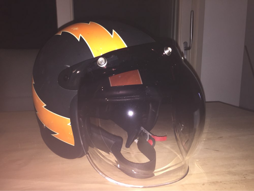 retro helmet bubble visor 9 color available open face helmet windshield compatible with 3 pin helmet adjustable