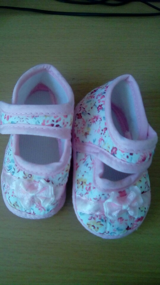 New Retail Girls flowers bow baby toddler shoes 11cm 12cm 13cm spring autumn children footwear first walkers