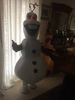 Adult New Olaf Mascot Costume Snowman Clothing Christmas Party Suit