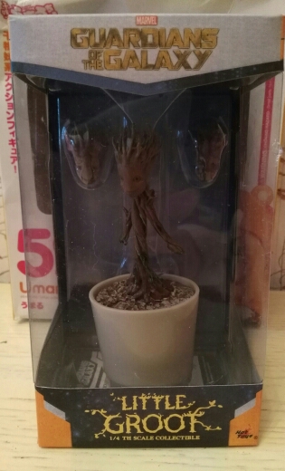 Hot sale Toys Q version American anime figure PVC toys Guardians of the Galaxy Groot 12CM gift for children free shipping