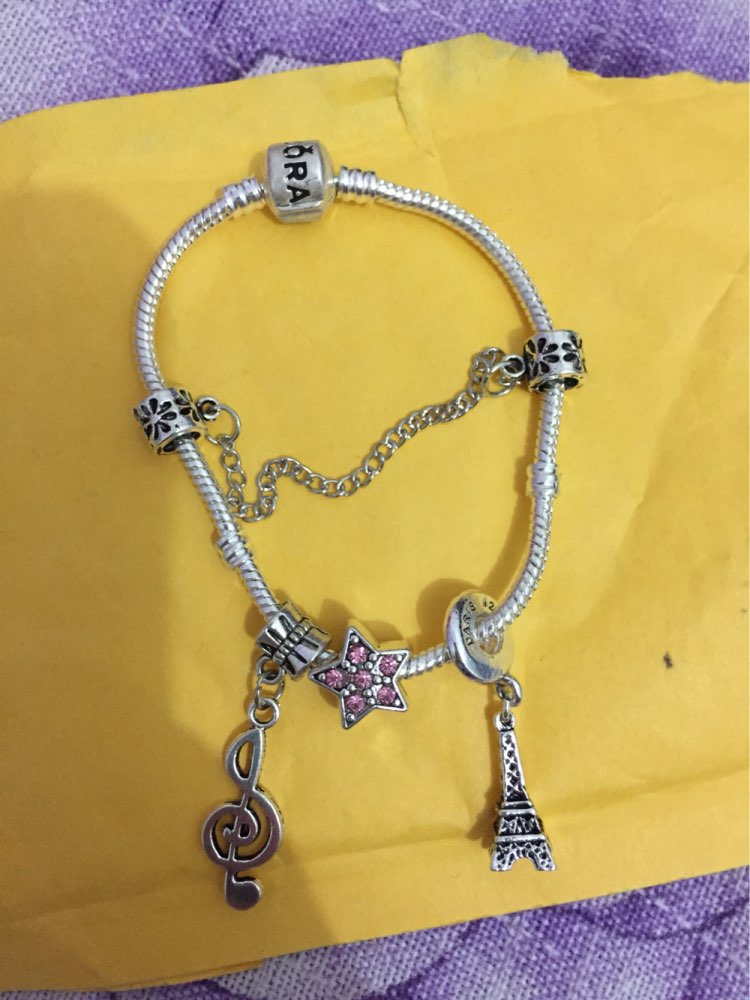 Silver Bead Paris Eiffel Tower Pendant Beads Charm Fit Women Diy Pandora Bracelets & Bangles Jewelry H1030