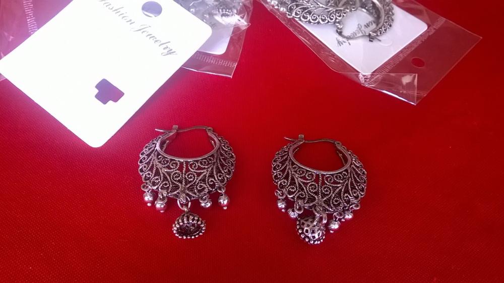Retro Antique Tibet Silver Color Vine Hollow Filigree Vintage Earrings For Women Girls Wholesale 2015 NEW Arrival Jewelry