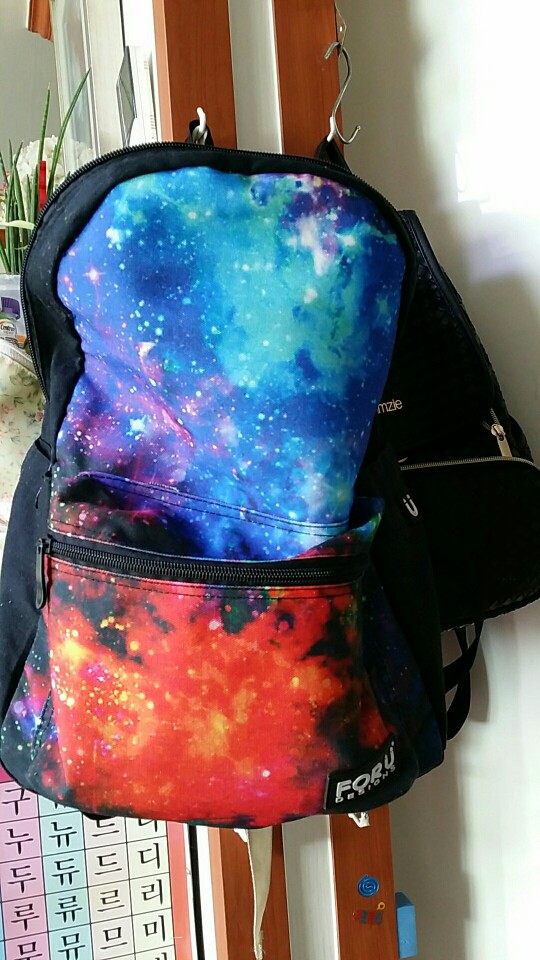 Supreme Multicolor Women Canvas Backpack Stylish Galaxy Star Universe Space Backpack Girls School Backbag Mochila Feminina
