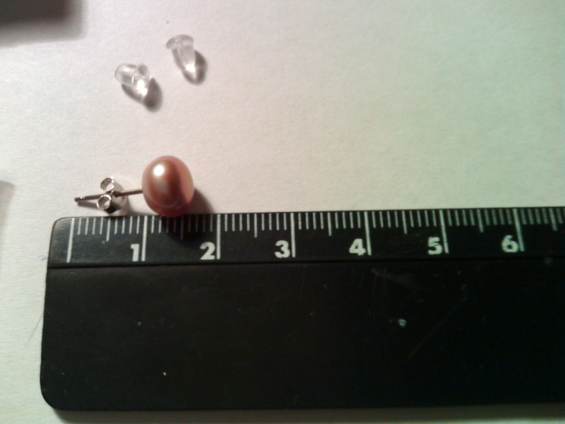 HENGSHENG 100% genuine freshwater pink pearl earrings fine 925 sterling silver stud earrings for women super deal with gift box