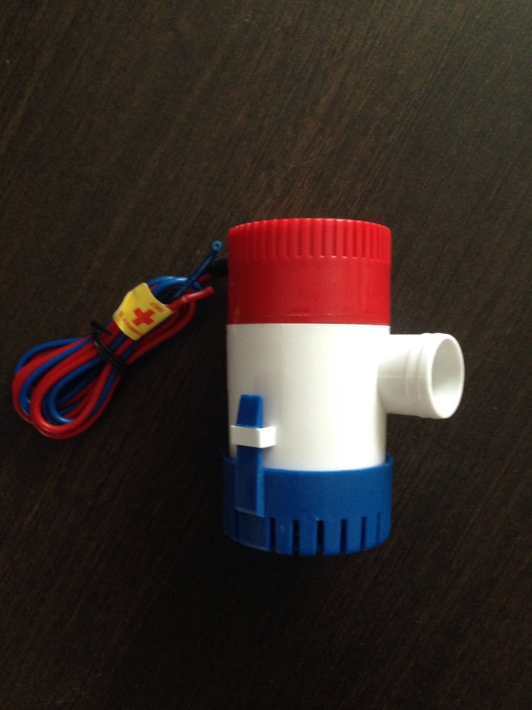 Free shipping 1100GPH water pump 12V High Flow Submersible Bilge Pump used in boat seaplane motor homes houseboat