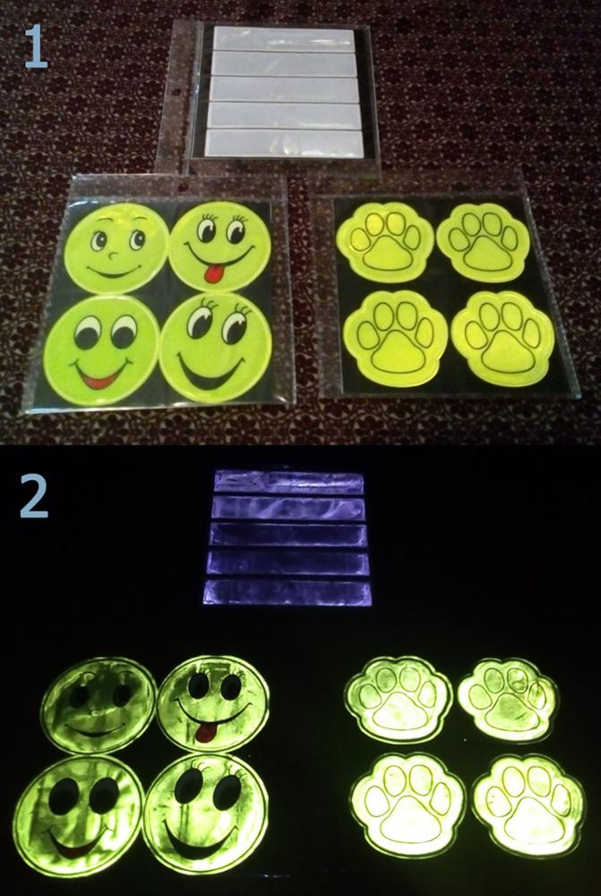 13 model, 1 sheet(4pcs),6.50CM Reflective safety sticker smile face for motorcycle,bicycle,kids toy,any where for visible safety