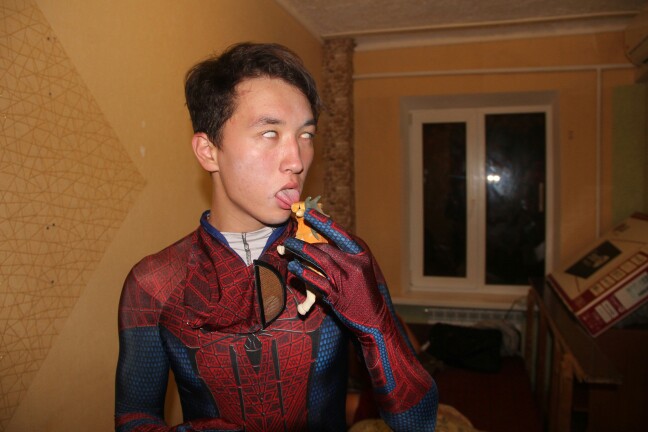 The Amazing Spiderman Costume 3D Original Movie Halloween Spandex Spiderman Superhero Costume fullbody zentai  suit