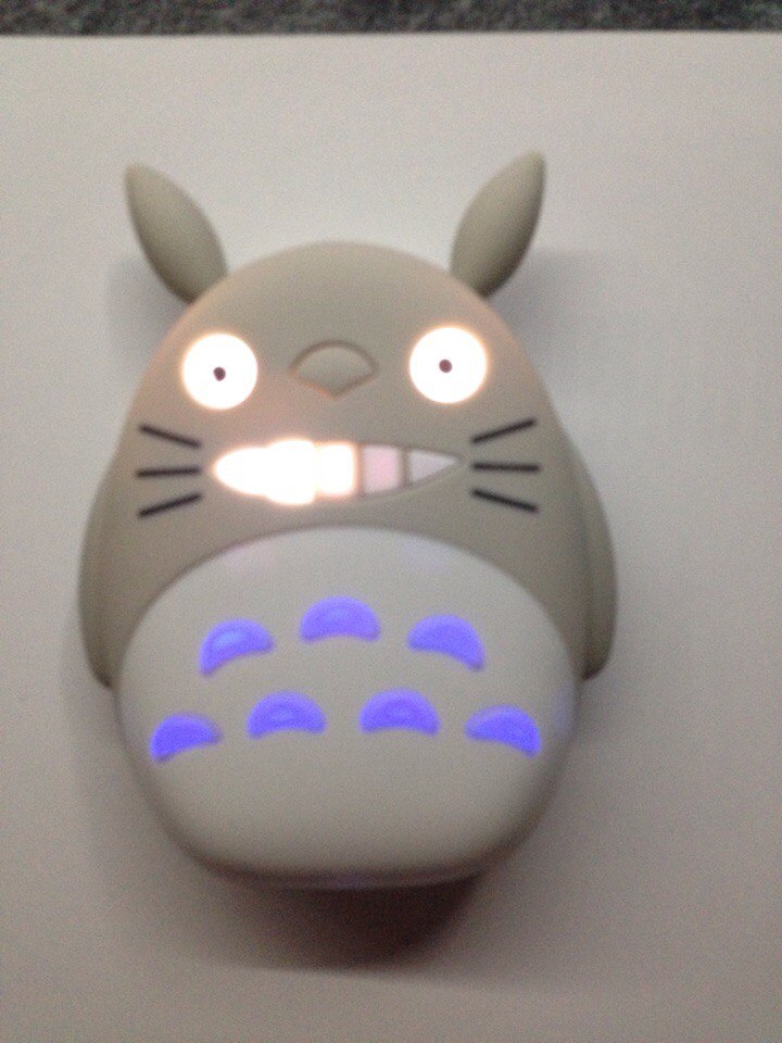 2016 New arrival 10000mAh portable LED totoro power bank cartoon universal external battery charger For iPhone 6s Xiao mi