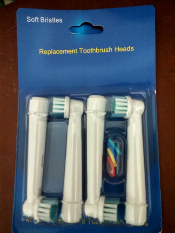 4pcs/Set Electric Toothbrush Heads SB-17A Replacement Soft-bristled POM 4 Colors For Oral B 3D