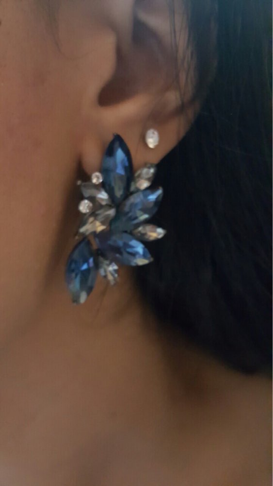 2016 new wholesale vintage design crystal earring fashion women statement stud Earrings for women fashion earring