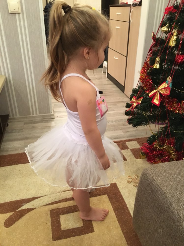 Cute Child Girls Dance Dress Tutu Ballet Swan Show Sling Dancewear