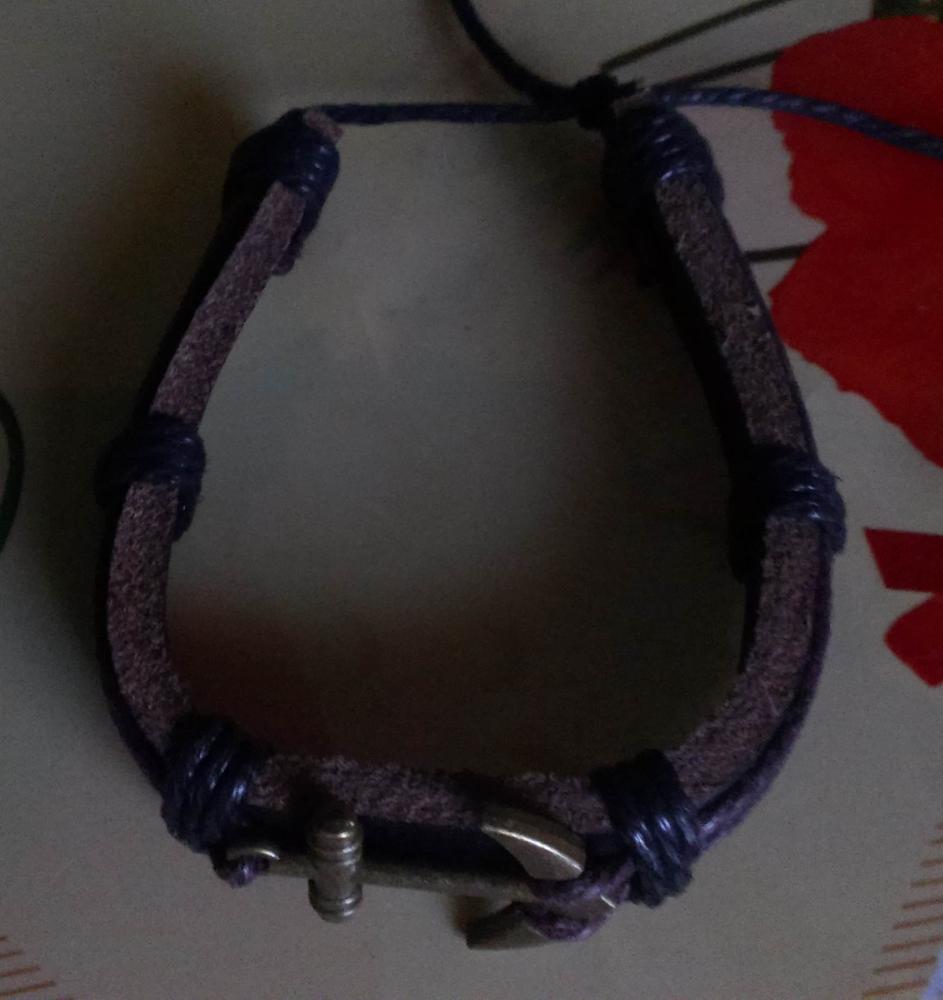 2016 Male Bangle Bracelet Chain Hand-woven Waistband Unisex Pu Leather Rope Bracelet For Men Women Anchors Woven Bracelet Charm