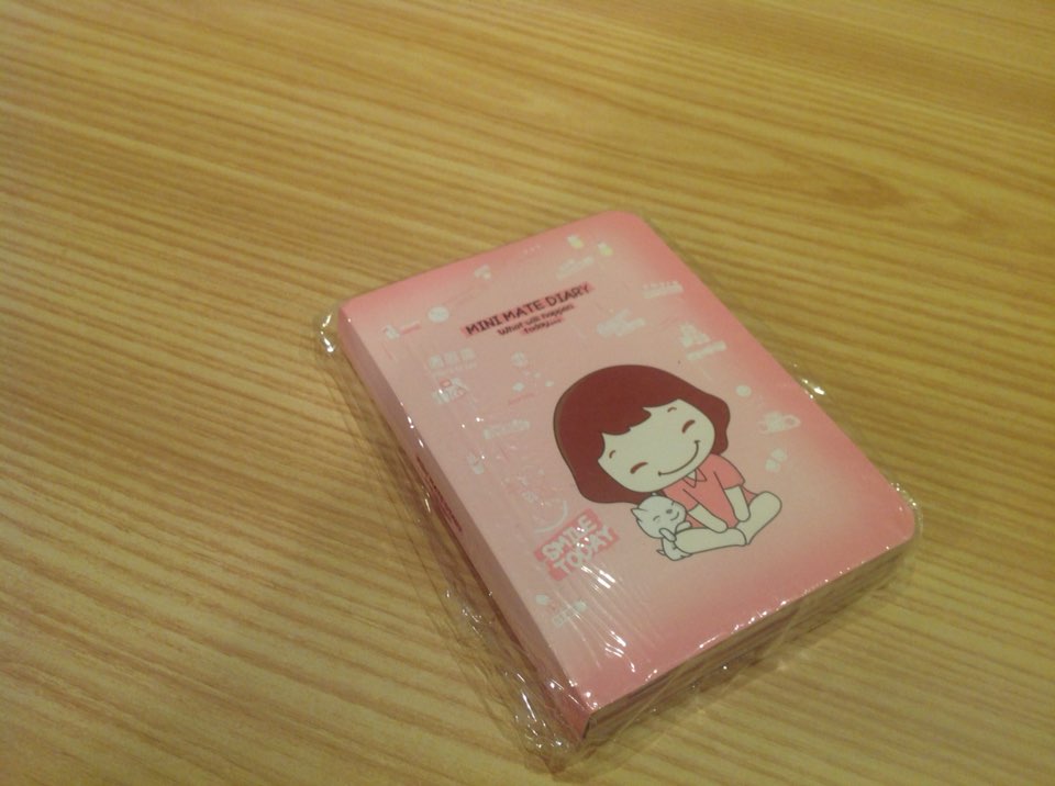 "Cookie Girl" Mini Journal Notebook Planner Pocket Journal School Study Korean Tiny Memo Free Note Gift