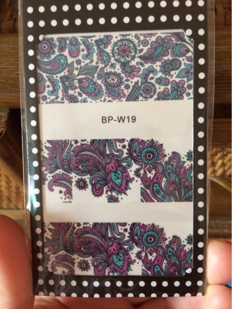 2 Patterns/Sheet Blooming Flower Nail Art Water Decals Transfer Sticker BORN PRETTY BP-W19 #20610