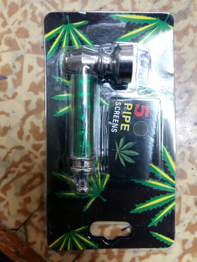 New Arrival High Quality Metal Pipe Jamaica Rasta Weed / Tobacco / Smoking Pipes Now Gift Mill Smoke Detectors While Stocks Last