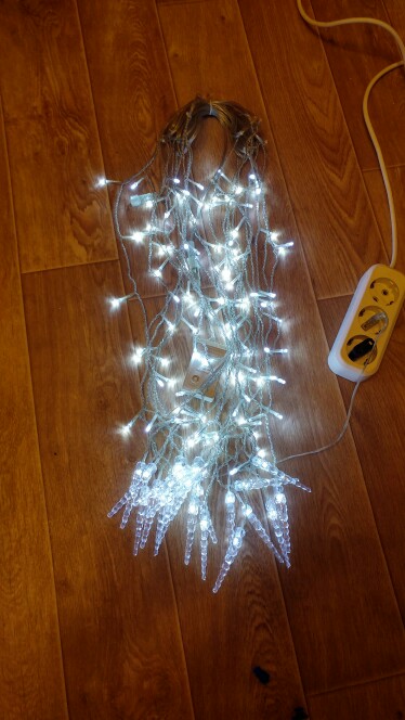 Holiday Lighting 4x0.6M 220V Icicle Colorful Fairy Xmas LED Curtain String luminarias Garland Decoration Christmas LED Light