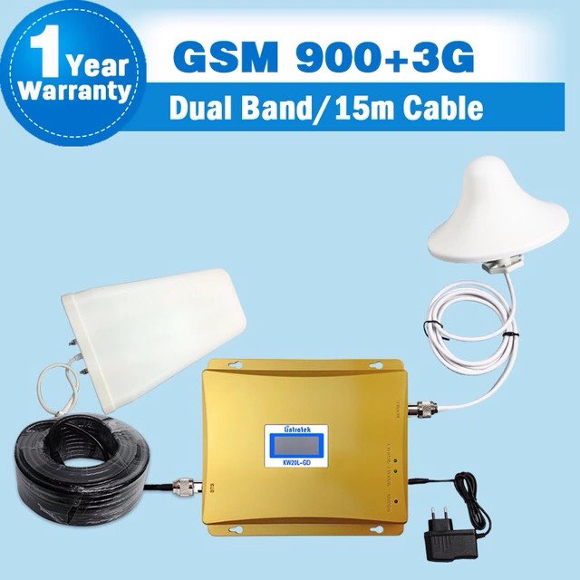 HOT SALE GSM 3G Cellular Signal Repeater GSM 900 3G UMTS 2100 Dual Band Cellphone Amplifier 900mhz 2100mhz 20dBm Mobile Boosters