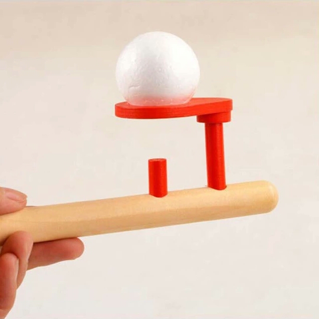 Blow ball game classic children's early childhood fun puzzle wooden kids sports toys for children hobbies free shipping