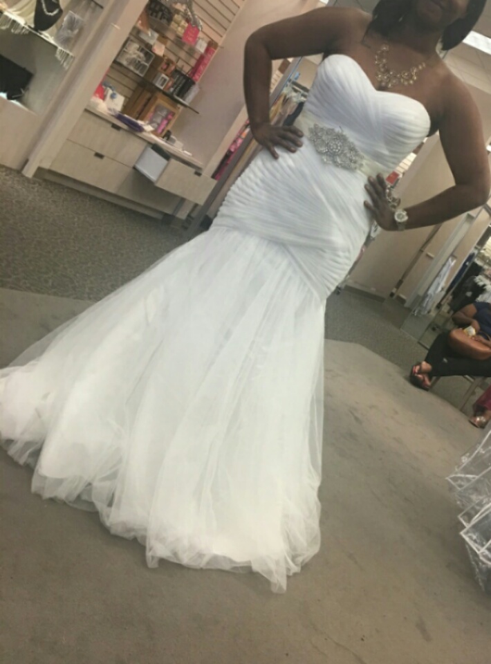 Hot sale floor length pleat cheap wedding dresses tulle robe de mariage Elegant Mermaid wedding dress 2016