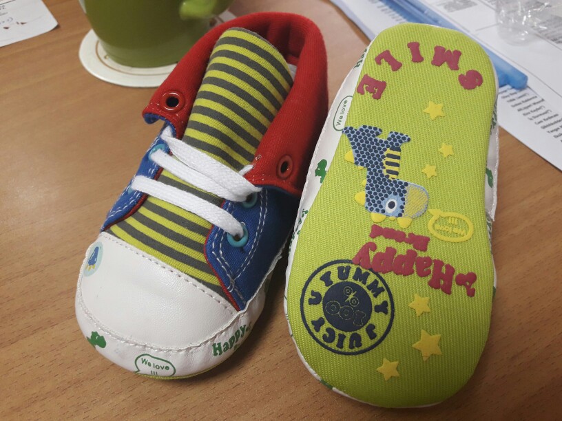 Cute Cartoon Printed Baby Kids High Shoes Casual Anti-Slip Toddler Walk Sneaker