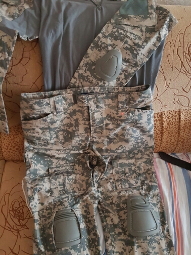 Tactical Camouflage Military Uniform Clothes Suit Men US Army Multicam Airsoft Combat Shirt + Cargo Pants Knee Pads  AG-JNSZ-001