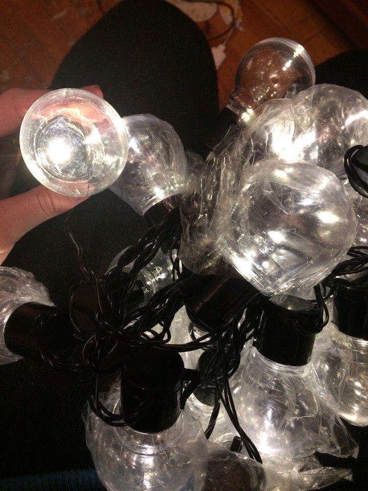 Novelty 20 LED G45 Globe Connectable Festoon Party Ball string lamps led Christmas Lights fairy wedding garden pendant garland