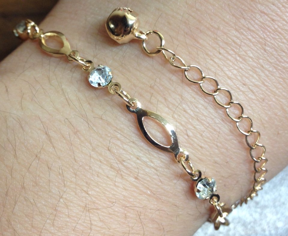 Wholesale 18k Gold Plated Crystal friendship bracelets bracelets for women gift  Free Shipping