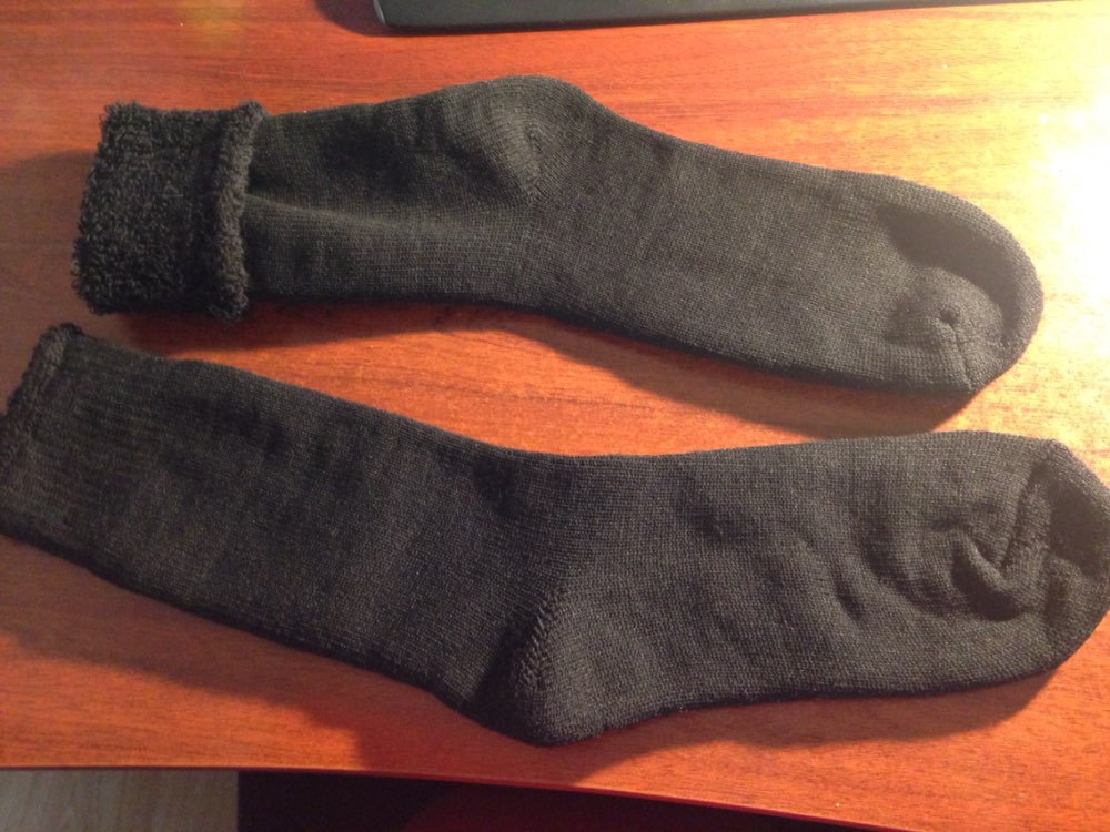 Merino wool men's winter thick thermal work socks top quality warm crew cushion men socks