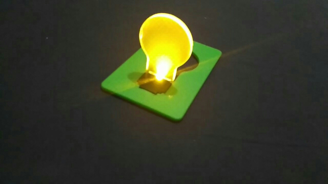 Hot Design Portable LED Card Pocket Light bulb Lamp Wallet Light Put In Purse Wallet Emergency Light Worldwide