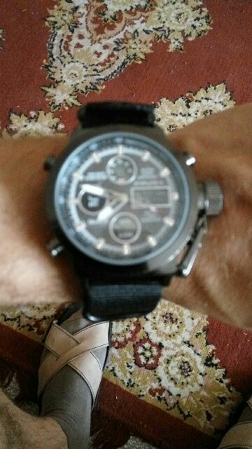 2016 AMUDA Brand Dive LED Watches Men Sport Military Watch Genuine Leather Quartz Watch Men Wristwatches Relogio Masculino