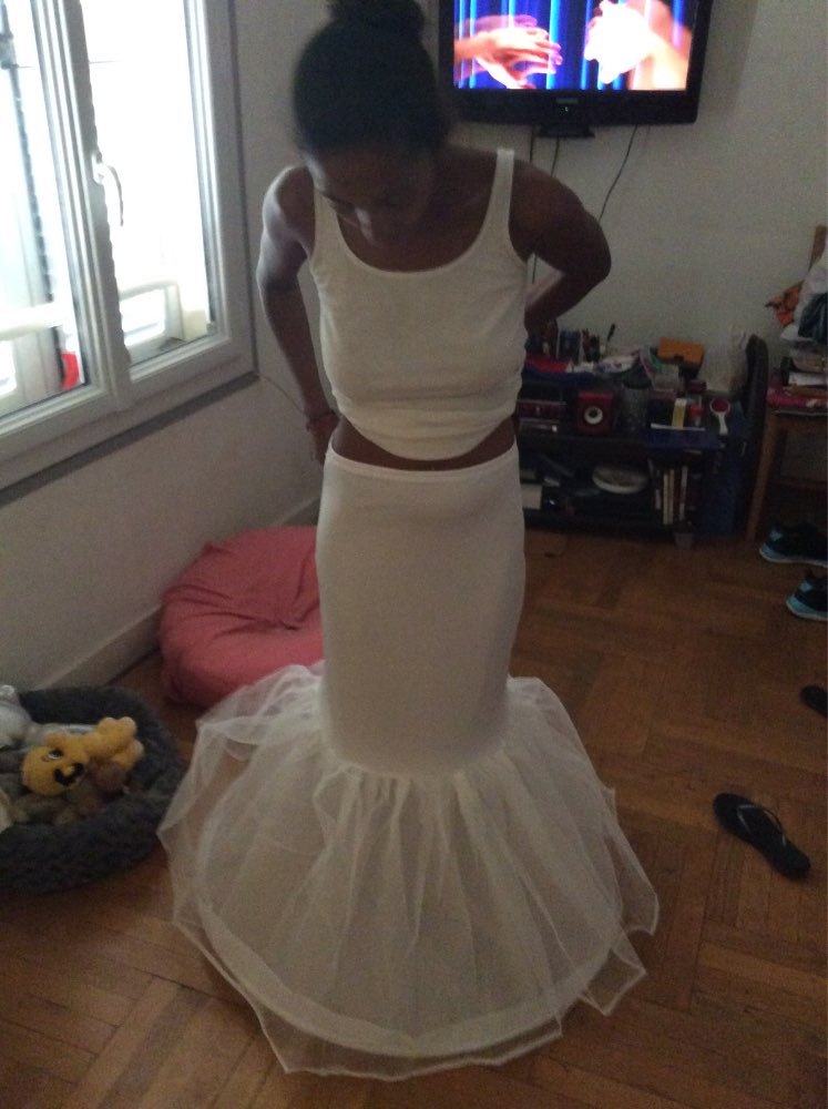 2016 Wholesale Mermaid Petticoat 1 Hoop Bone Elastic Wedding Dress Crinoline 2016 Bridal Petticoat Cheap