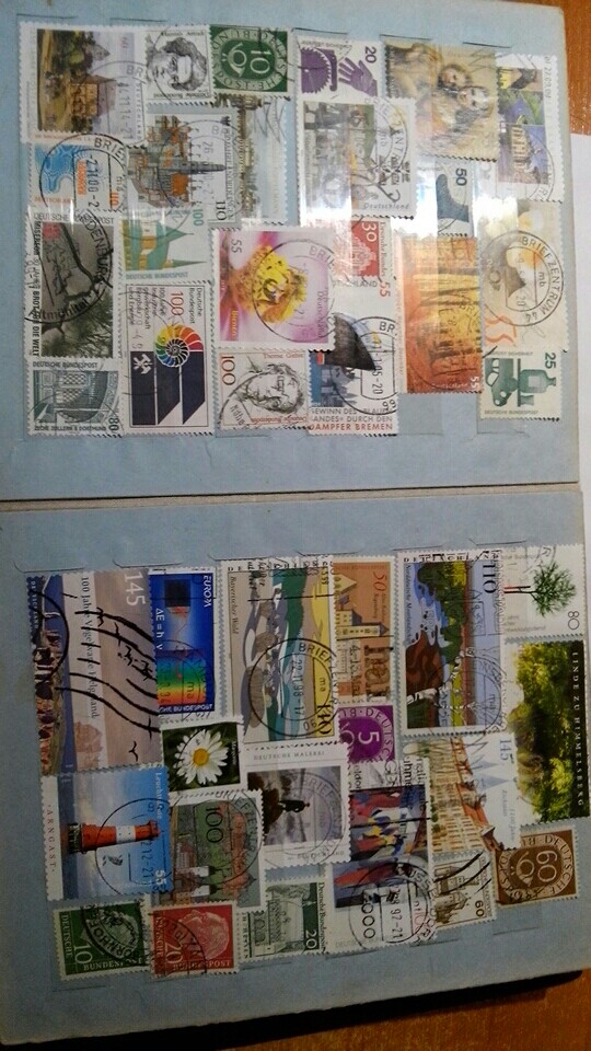 100 Pieces / Lot Germany All Different Commen Postage Stamps Used Post Stamps With Post Mark  For Collections