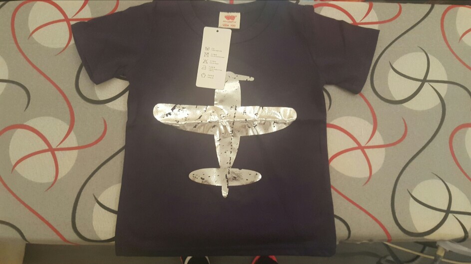 Children Baby/Kids Boys T-Shirt Short-Sleeved Plane Tees Cotton Tops Cartoon
