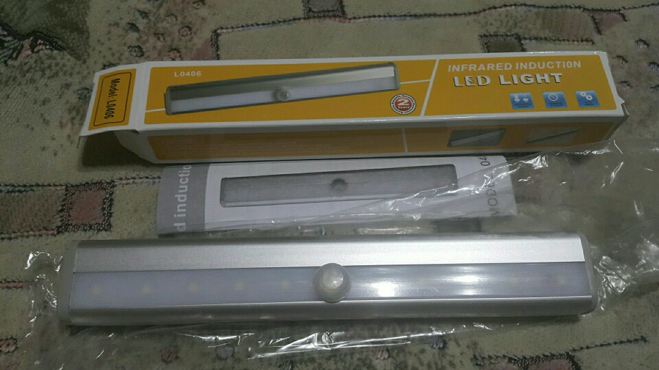 TDL-7120 10 LED IR Infrared Motion Detector Wireless Sensor Closet Cabinet Light Lamp