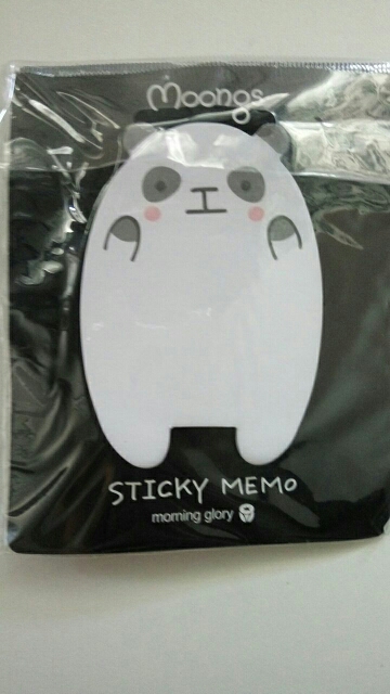 Kawaii Moongs memo pad  Paper sticker Cute panda Post it note Sticky note Office Stationery School supplies WJ0005