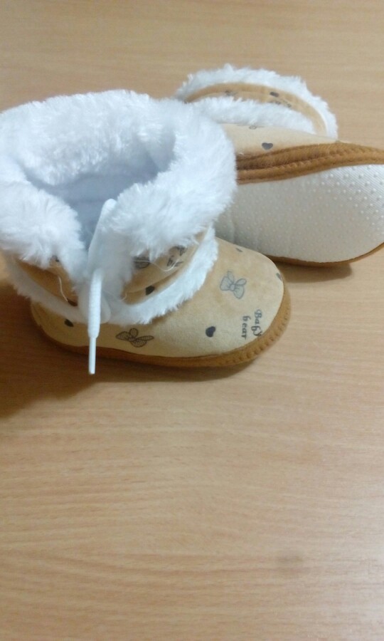 Newborn Baby Plush Winter Warm Boots Toddler Non Slip Soft Sole Crib Shoes 0-18M Best