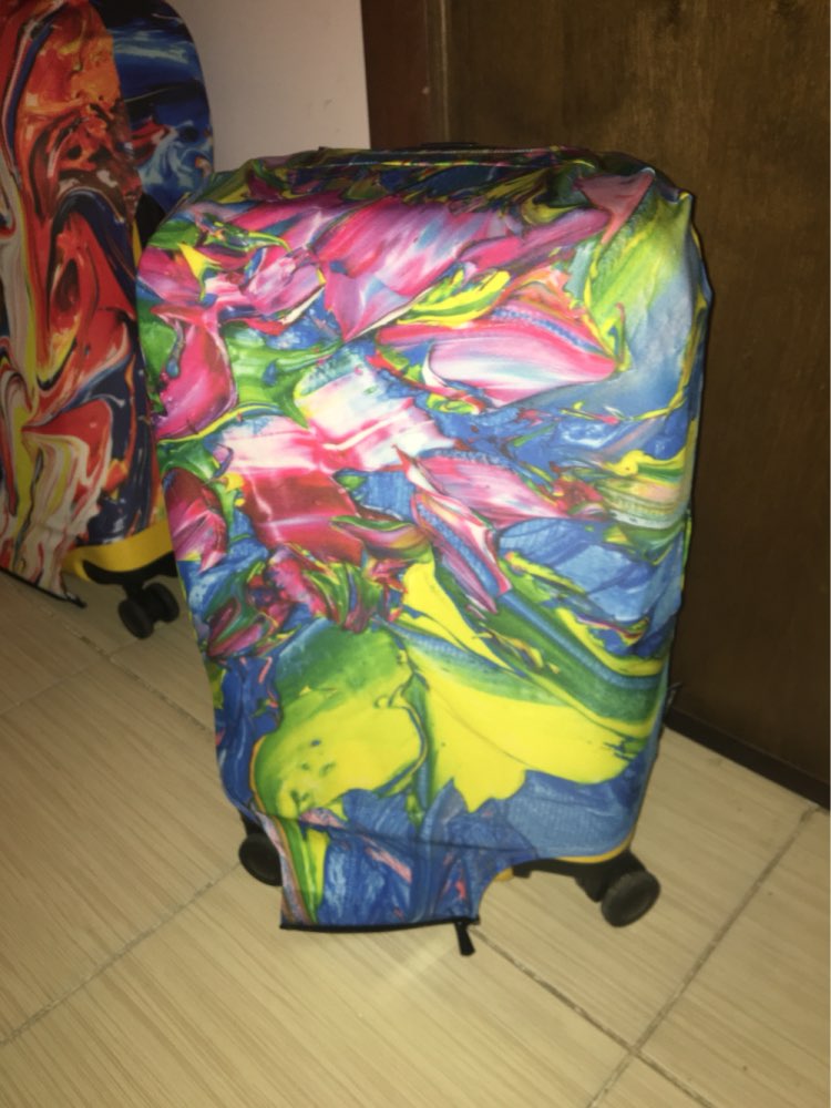 New Graffiti Design Protective Luggage Cover Waterproof Travel Luggage Cover Suit for 18-30 inch Case Elastic Suitcase Cover