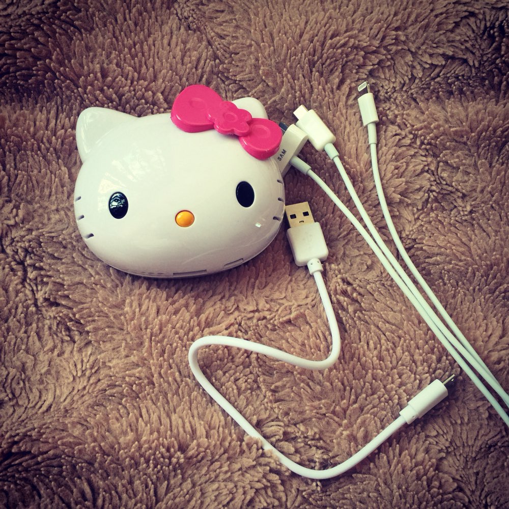 6500mAh Fashion Hello Kitty Power Bank External Universal Battery Charger Cute Cartoon Cat Powerbank For Iphone For Mobile Phone