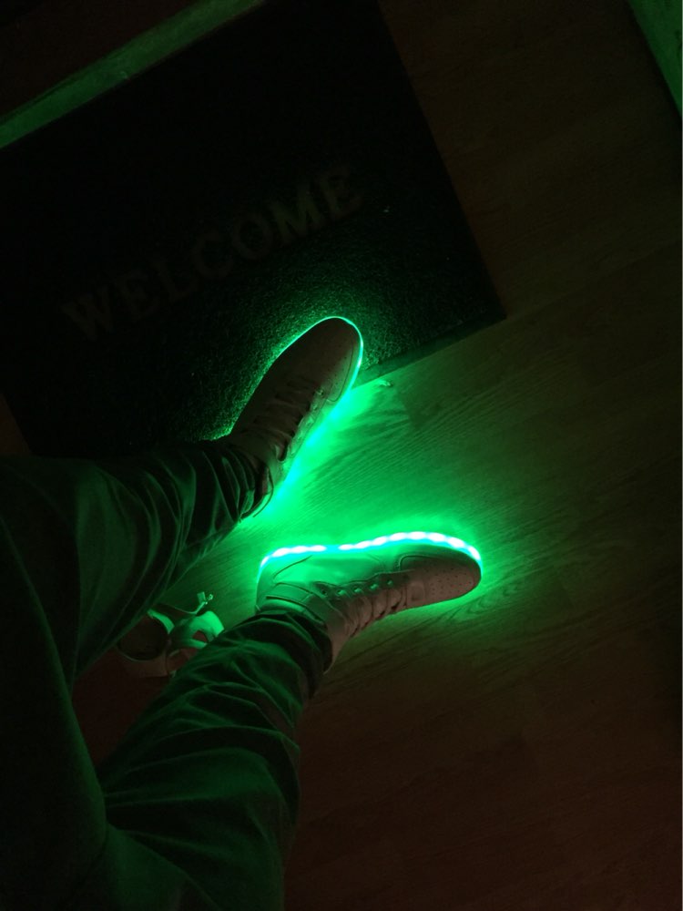 New 2016 Big Size 35-46 USB LED Light Shoes Men Women 7 Colors Glowing Fashion Led Shoes Flats High-top Adults Lumineuse Shoes