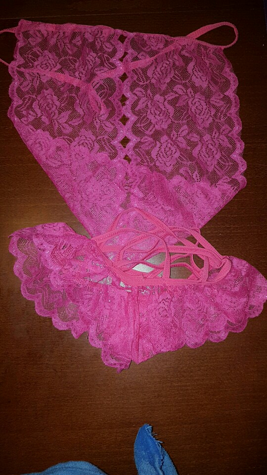 Women Sexy Lingerie Bandage Lace Underwear Babydoll Sleepwear G-string Bra Set 