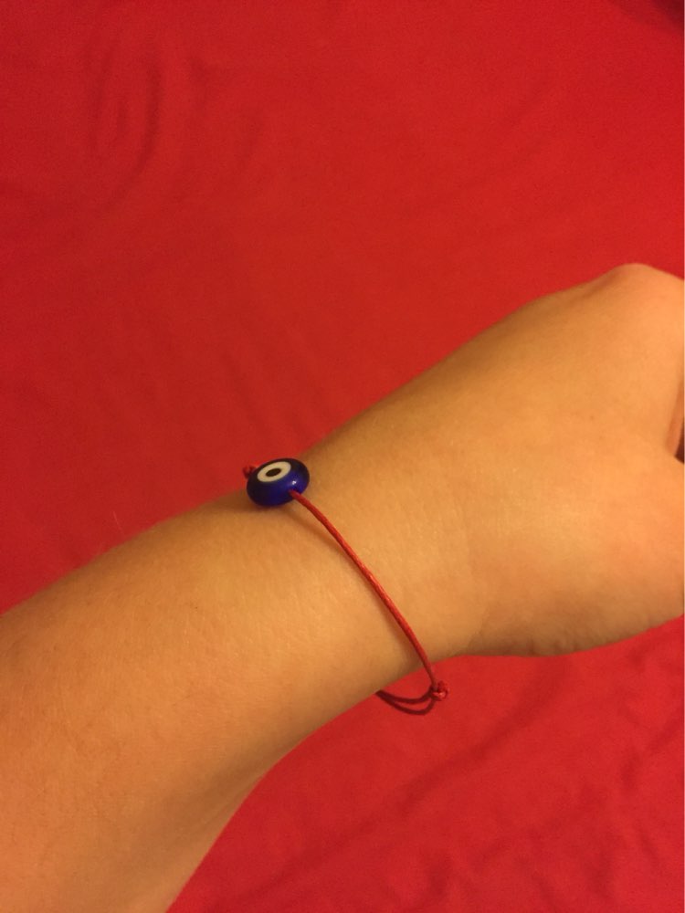 1pcs/lot Simple Stylish Red String & Blue Evil Eye Bracelet Good Luck Bracelet For Women
