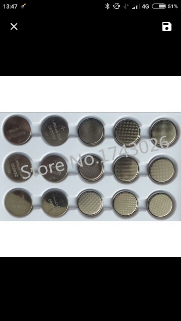Good quality CR2032 DL2032 CR 2032 Lithium Cell Button Battery for Appliances(25 PCS) package mail ic