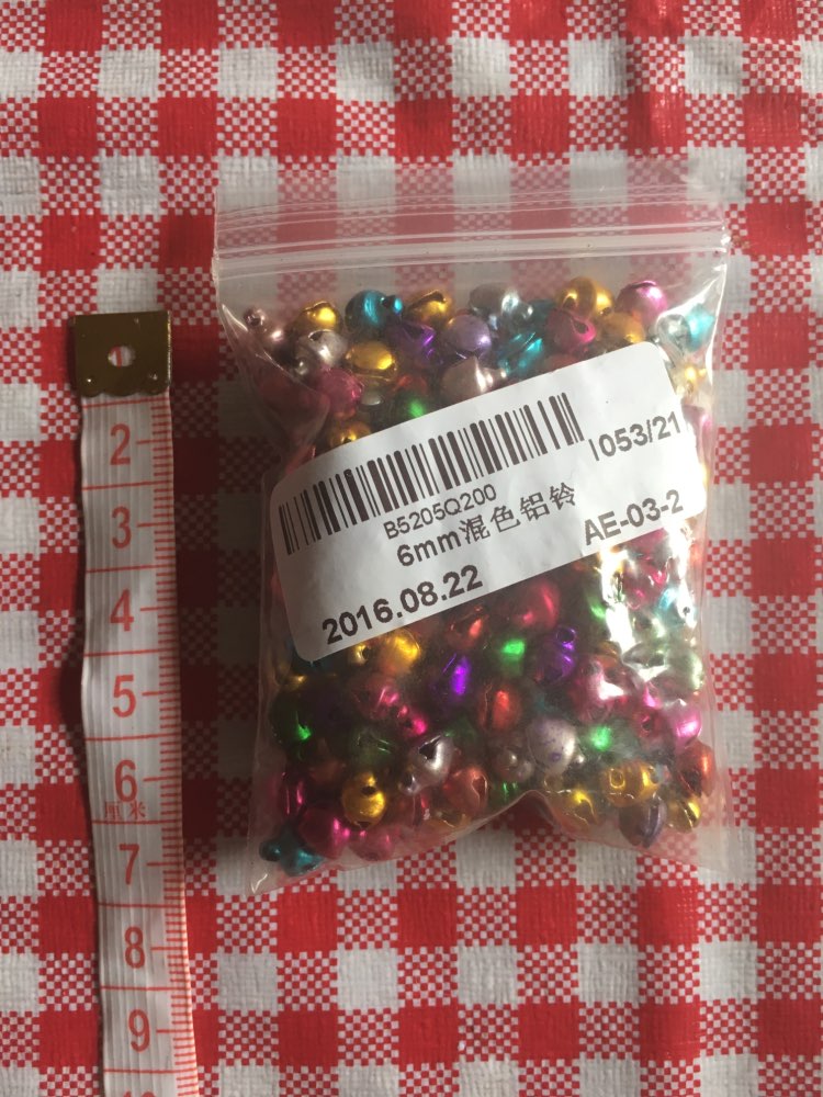 6MM 200 pcs/lot Mix Colors  Loose Beads Small Jingle Bells Christmas Decoration Gift Wholesale ly
