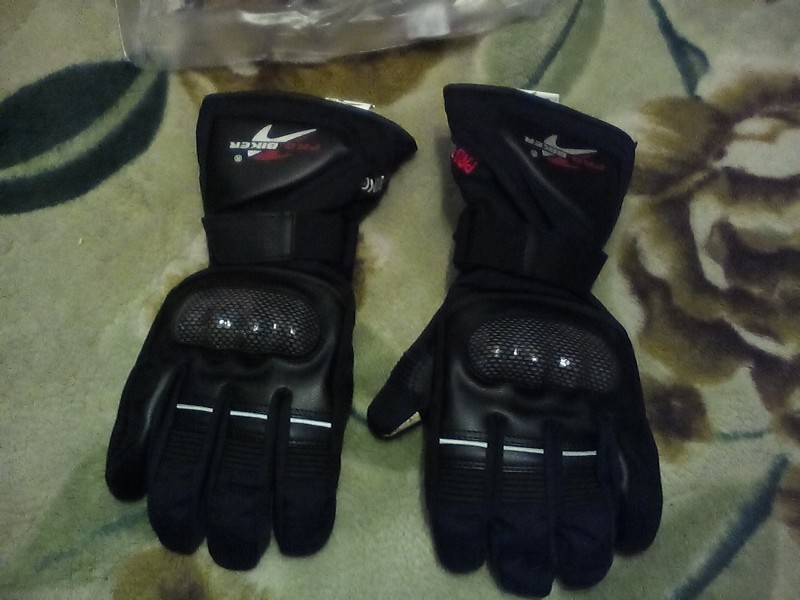 Leather Gloves Motorbike Motorcycle Gloves Winter Waterproof Windproof Protective gear Sports Racing Motocross Moto Gloves luvas