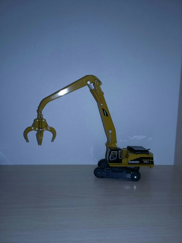 Alloy engineering vehicle material handling vehicle Manipulator arm can extend alloy car model boys&girls car toy