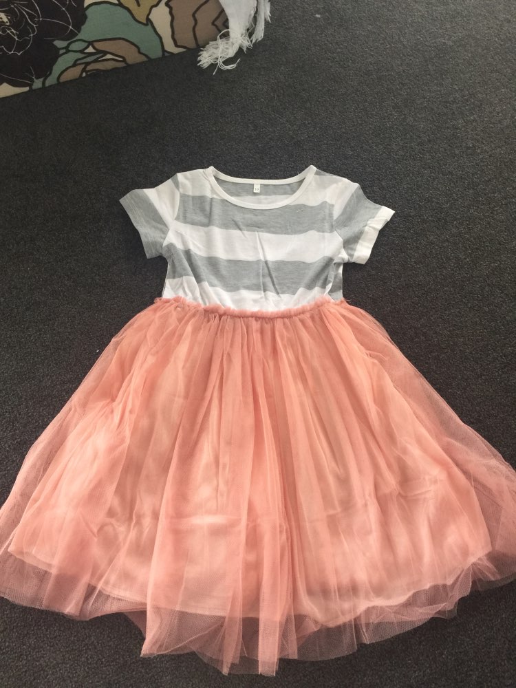 New Fashion Patchwork Kids Girls Princess Flower Tutu Dress Party Cute Formal Striped Ball Dresses Clothing For 2 4 6 8 10 Years
