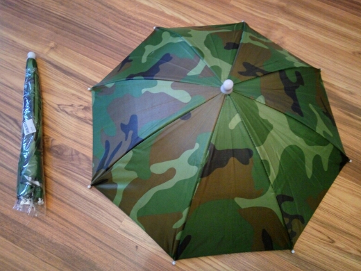 Camouflage Foldable Headwear Sun Umbrella Fishing Hiking Beach Camping Headwear Cap Head Hats Outdoor Sport Umbrella Hat Cap