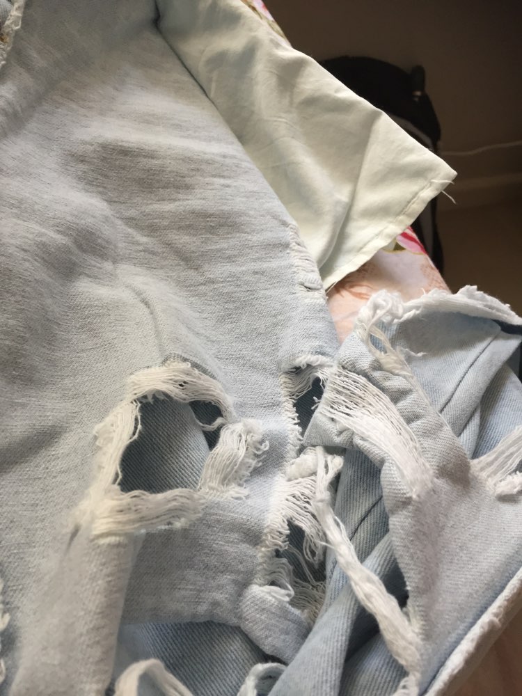 Sexy Women Destroyed Ripped Distressed Slim Denim Pants Boyfriend Jeans Trousers